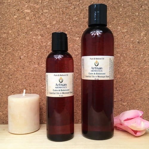 Calm & Balanced Massage Oil Blend - Artisan Aromatics