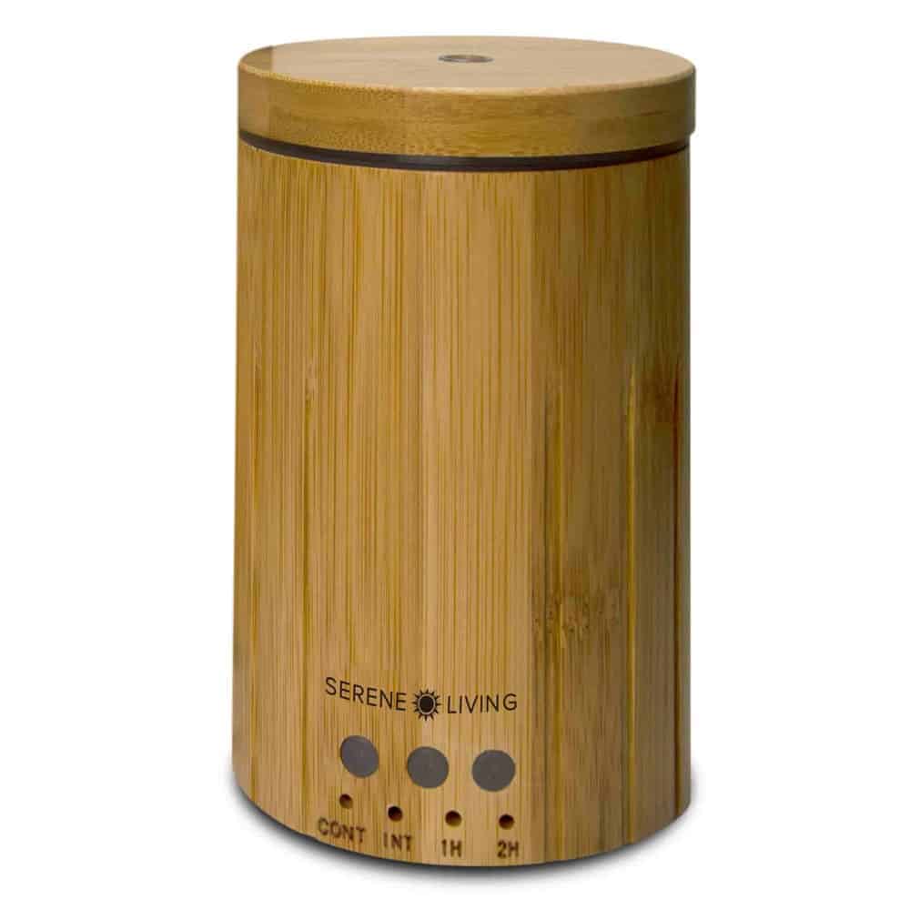 Serene Living Bamboo Oil Diffuser - Bamboo Aromatherapy Diffuser